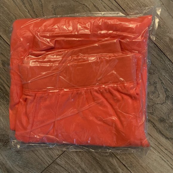 NWT DENIM & CO. ACTIVE FRENCH TERRY PULL-ON PANTS CORAL ROSE XXS & XXS-TALL - Picture 9 of 9